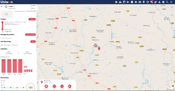 Visualiser une fiche véhicule en plein écran sur Ubiwan Connect